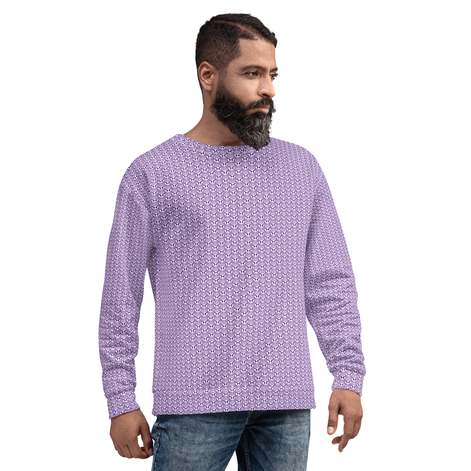 Razel Face Motif crewneck sweater gerecycled
