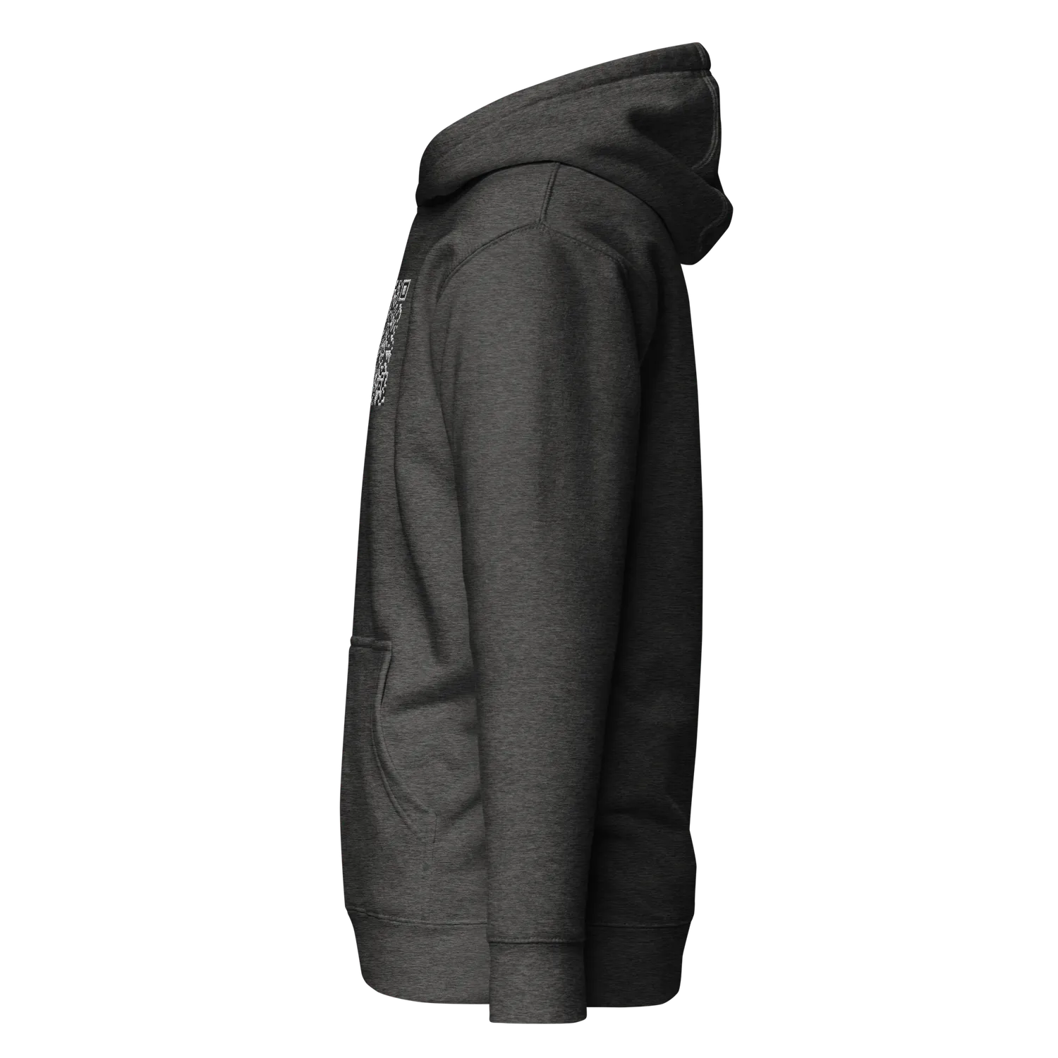 Razel QR Code hoodie geborduurd zwart S-3XL