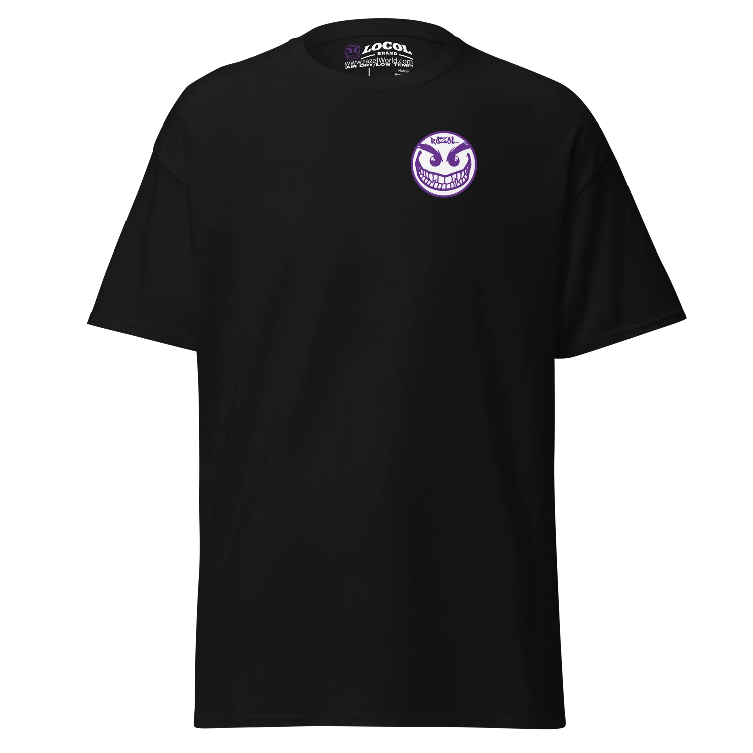 Razel Face T-shirt borstlogo katoen zwart S-5XL