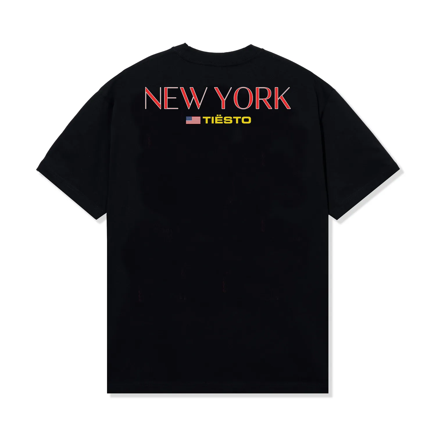 Tiësto NY Statue of Liberty T-shirt zwart oversized katoen