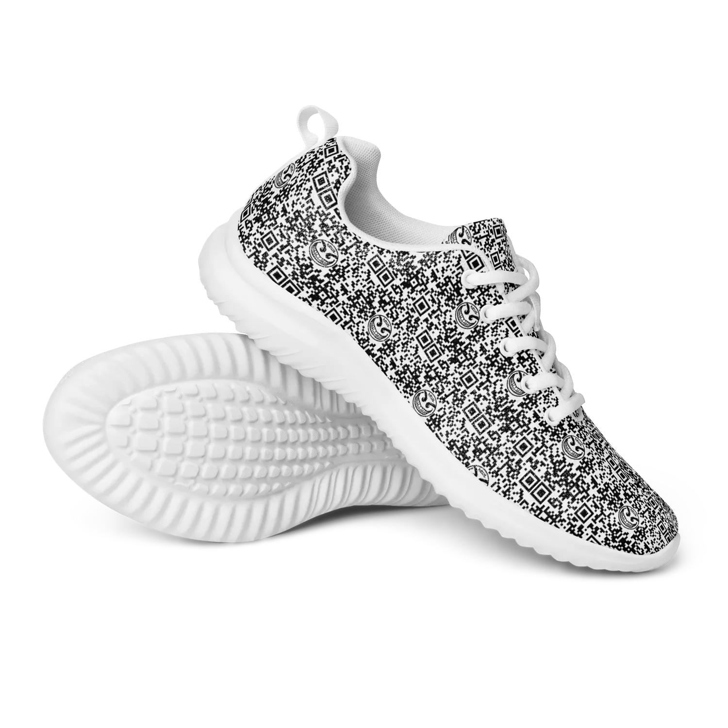 Razel Face QR Code Motif Sneakers flyknit licht
