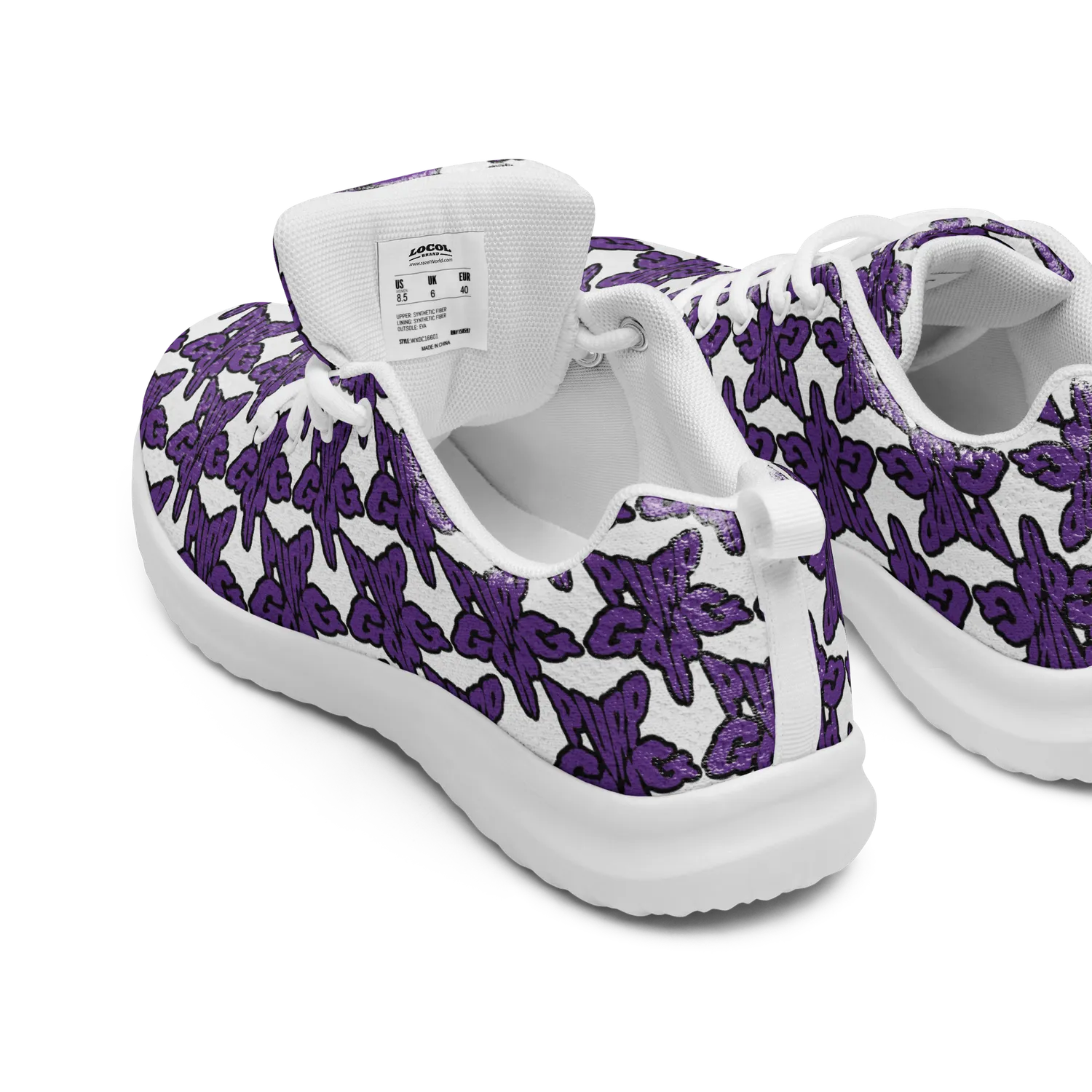 Razel Purp Gang Rock Star sneakers flyknit veters