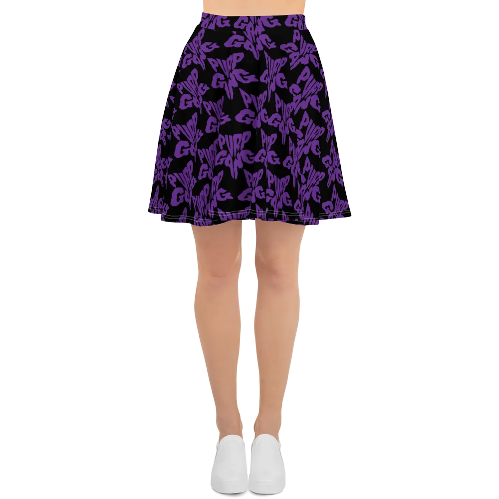 Razel Purp Gang Rock Star Motif skaterrok stretch