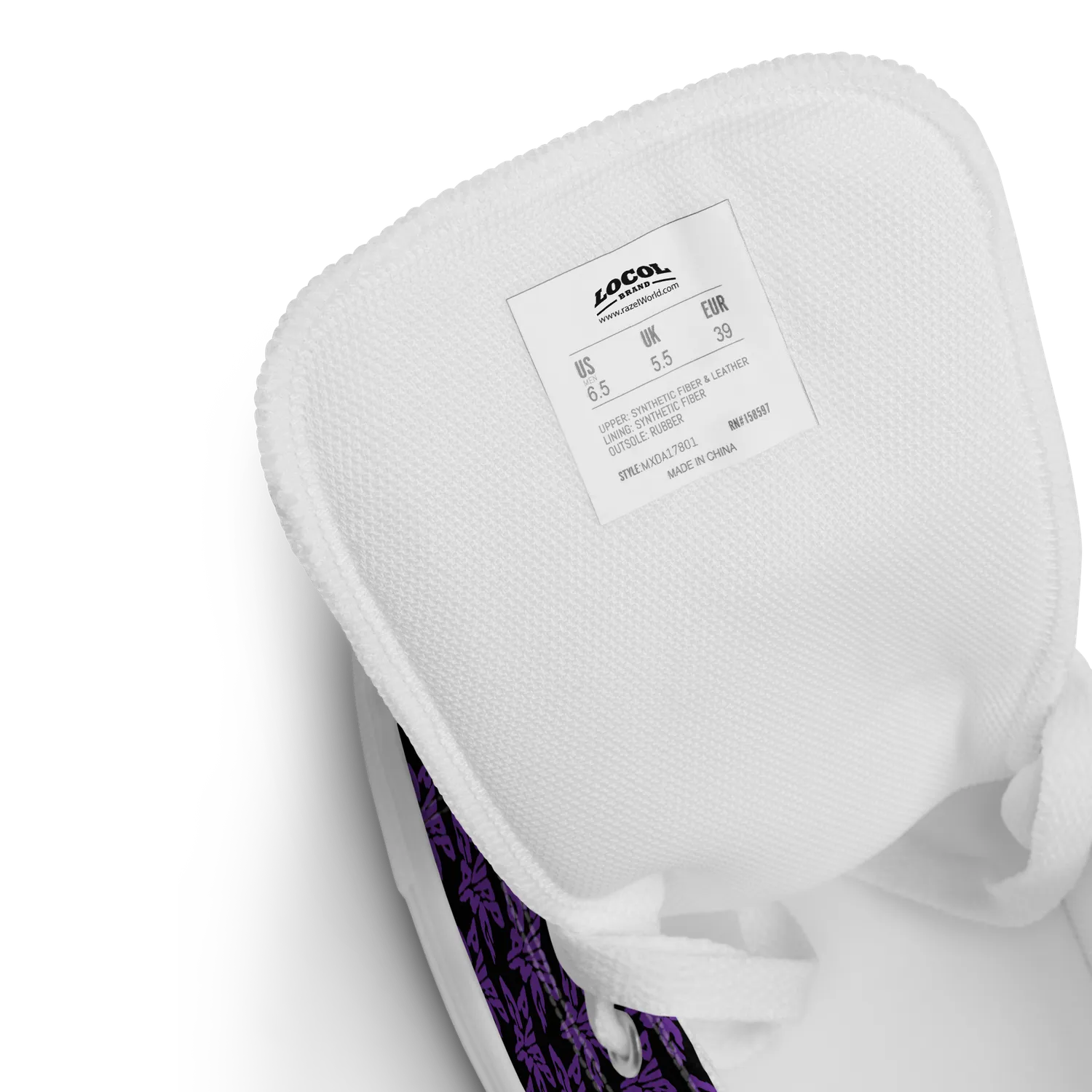 Razel Purp Gang Rock Star high-top sneakers canvas