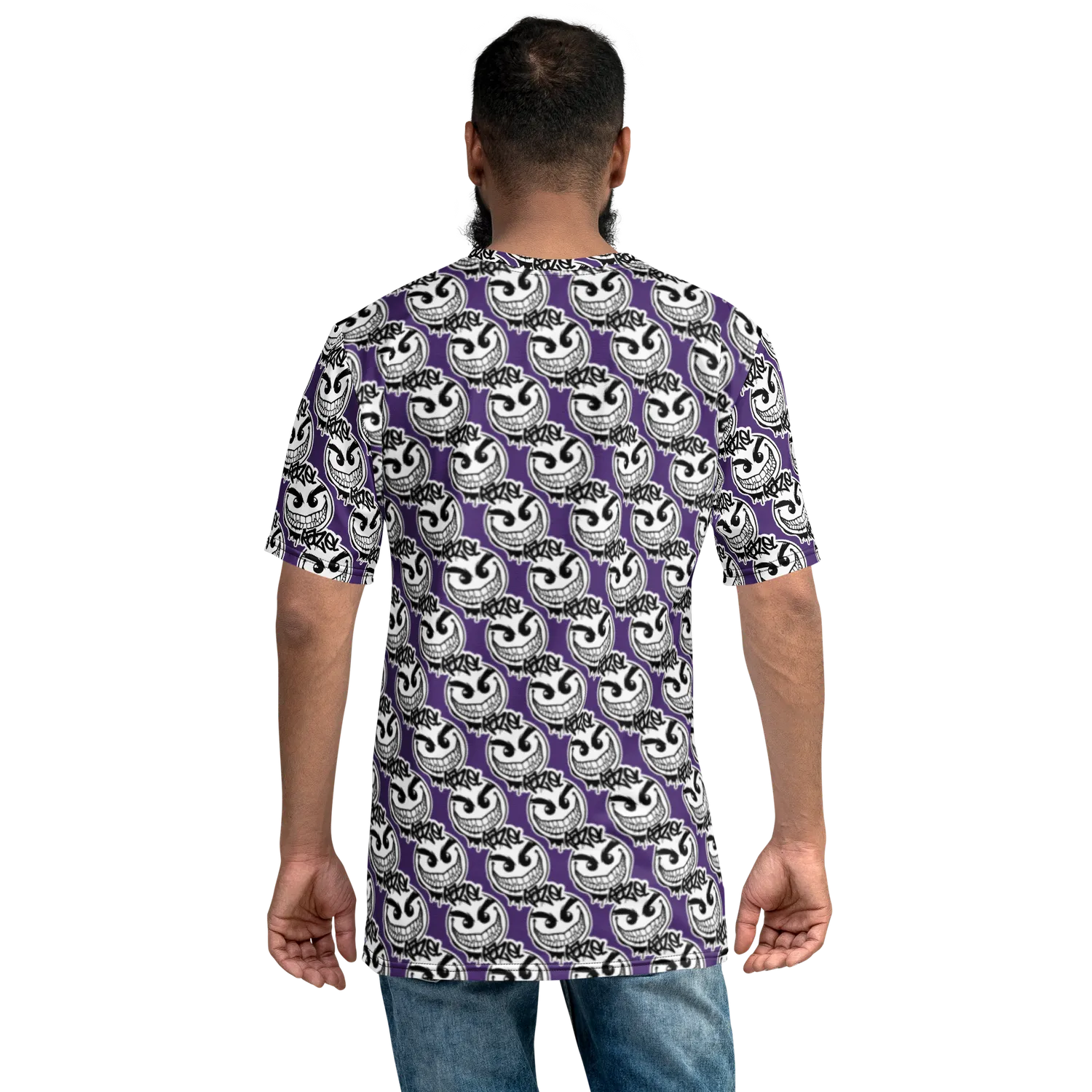Razel Gang Drip Face Motif T-shirt stretch regular fit