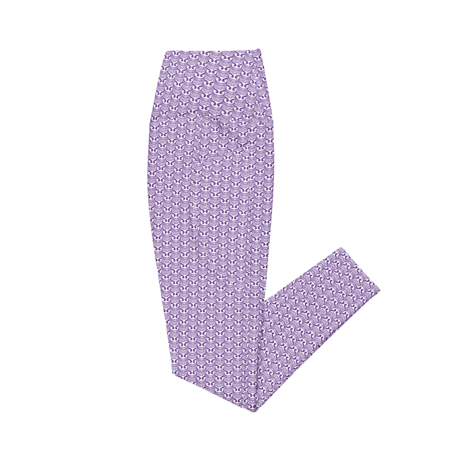 Razel Face Motif Pocket legging met zakken high-waist