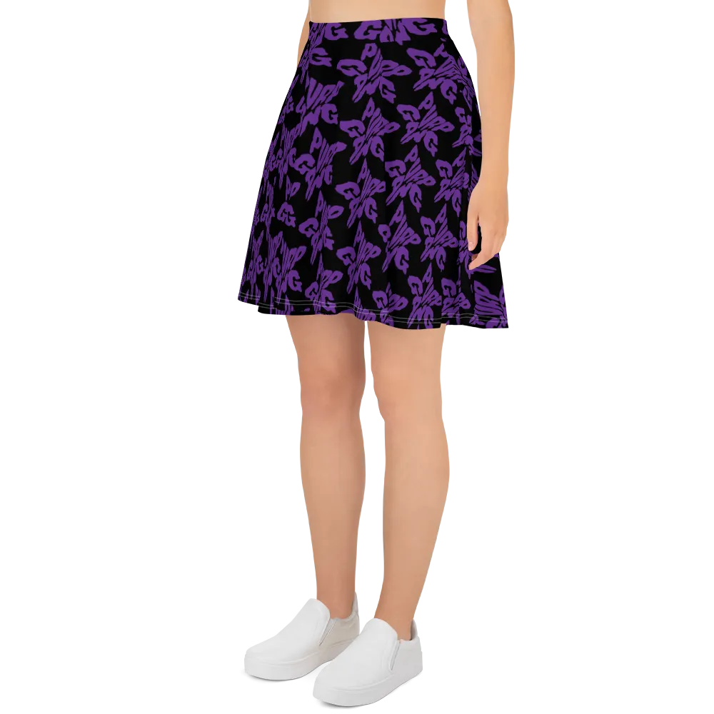 Razel Purp Gang Rock Star Motif skaterrok stretch