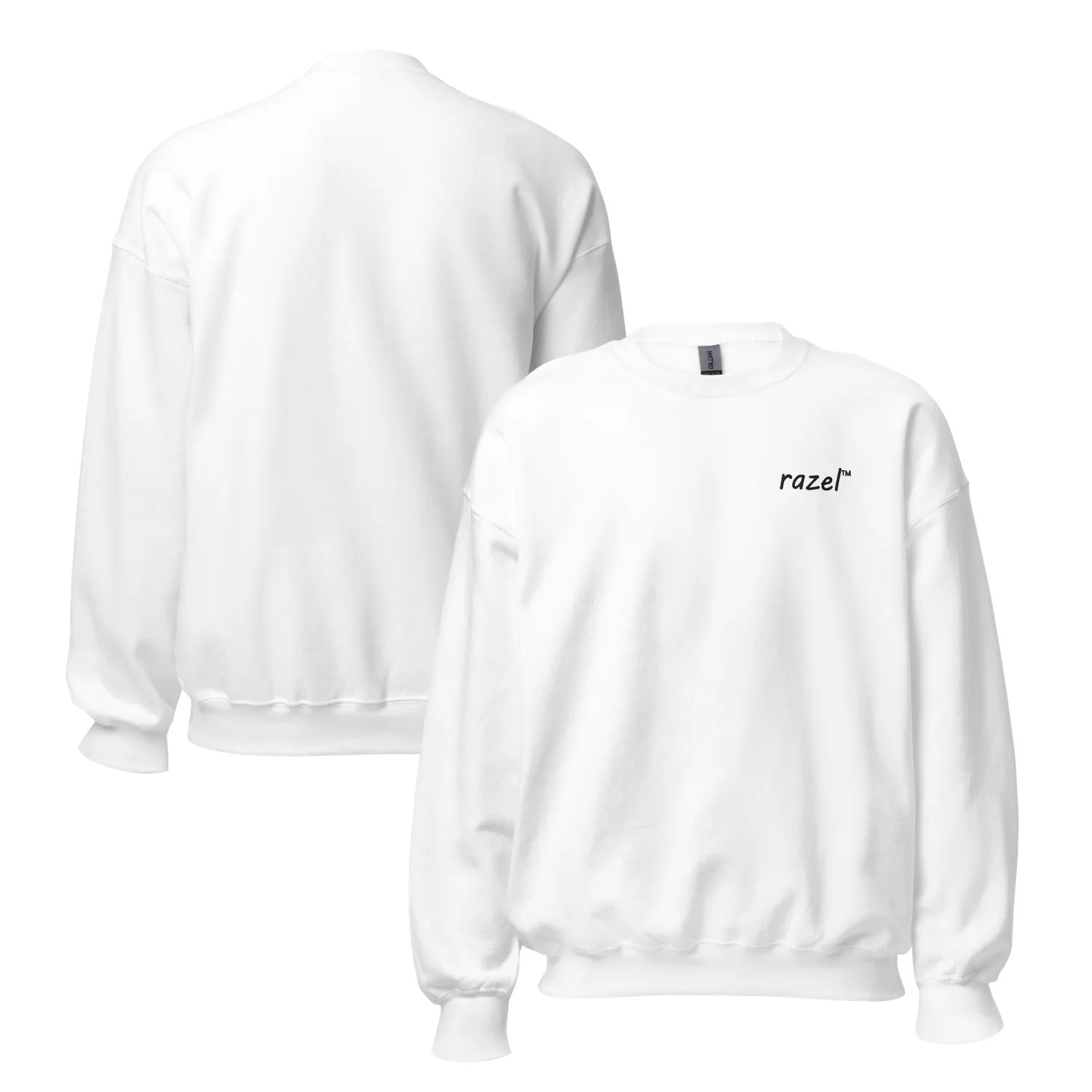 Razel Embroidered Crewneck sweater zwart