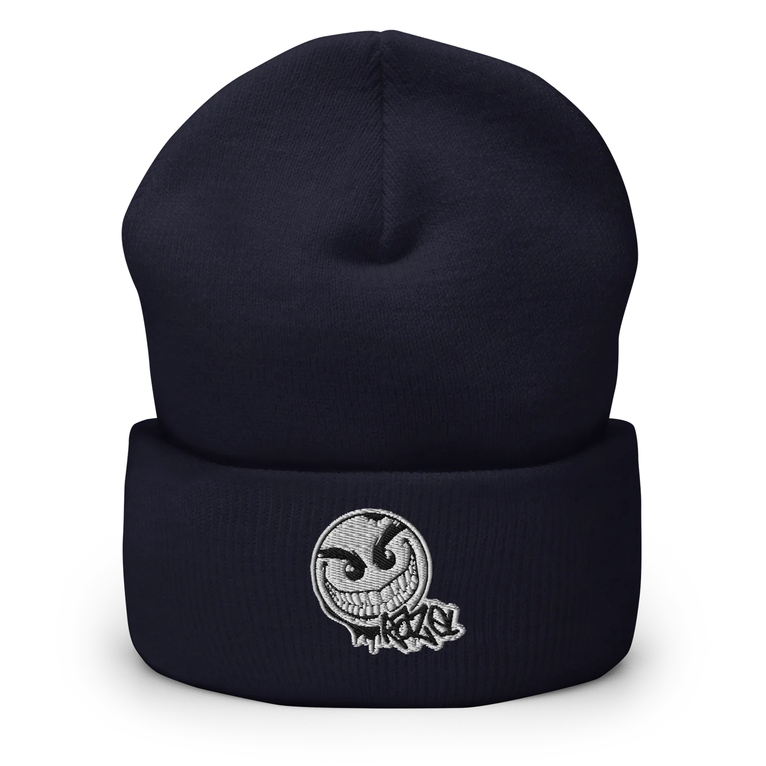 Razel Gang Drip Face beanie zwart unisex