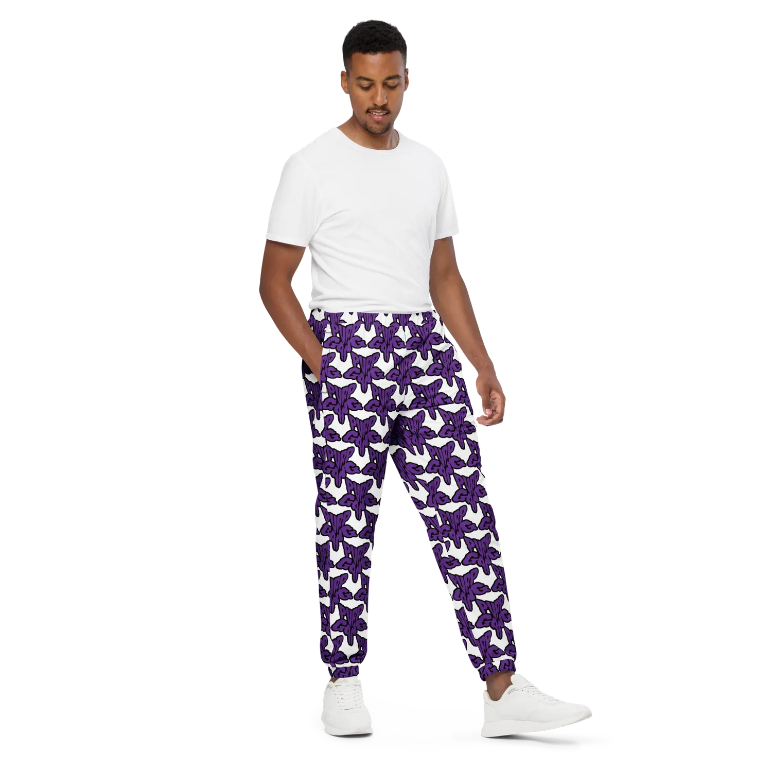 Razel Purp Gang Rock Star Motif trainingsbroek zwart waterafstotend