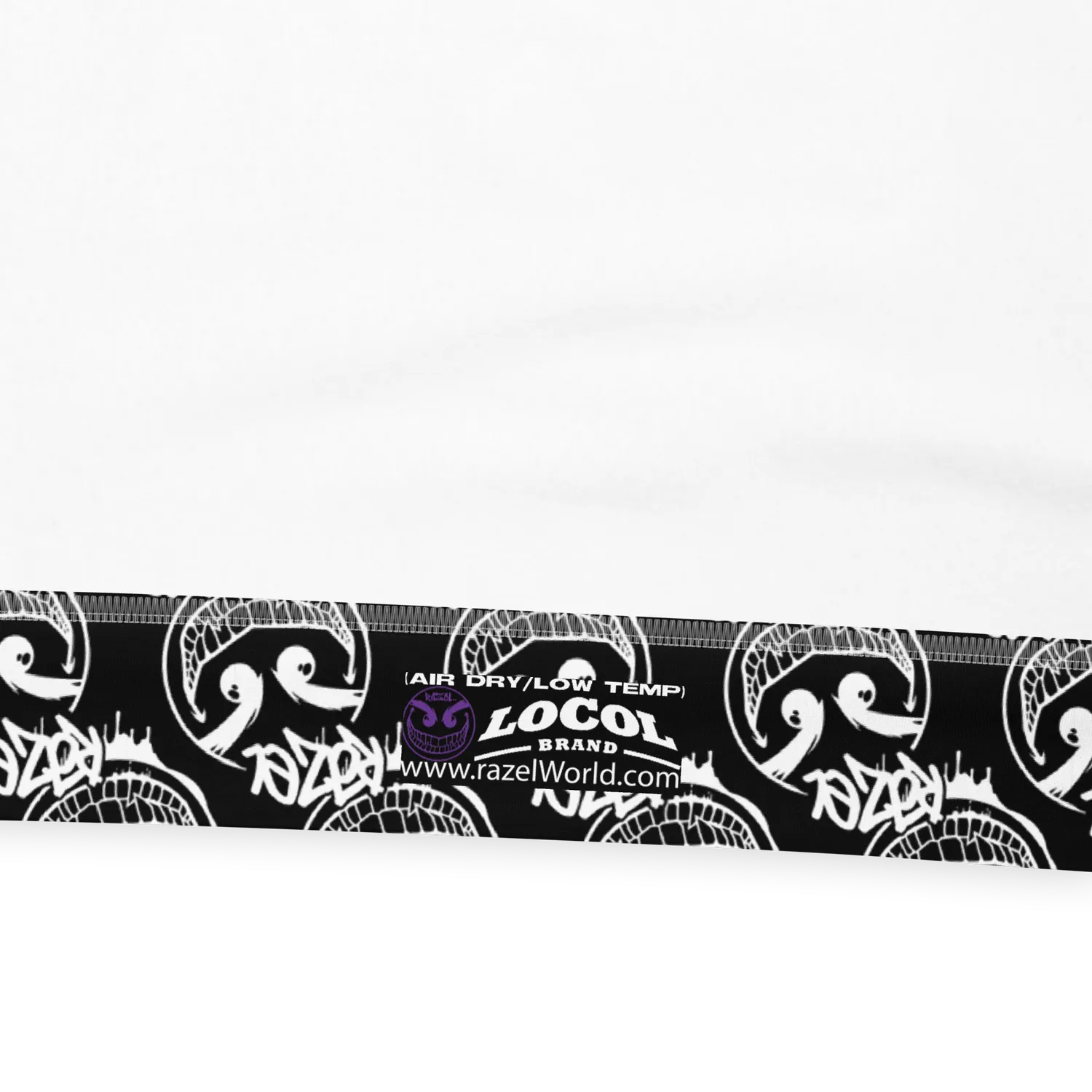 Razel Gang Drip Face Motif Hoodie Inverted hoodie fleece