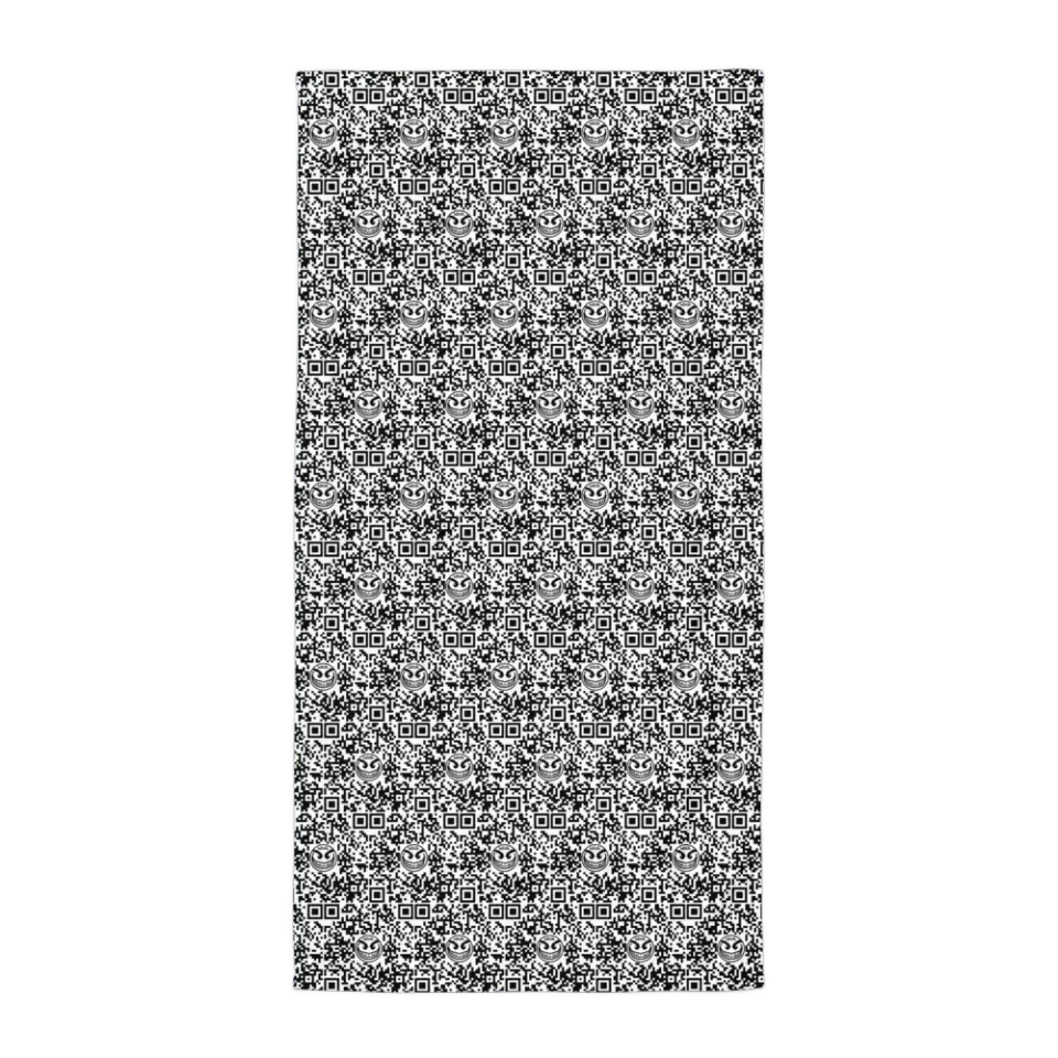 Razel Face QR Code handdoek 76x152 cm katoen