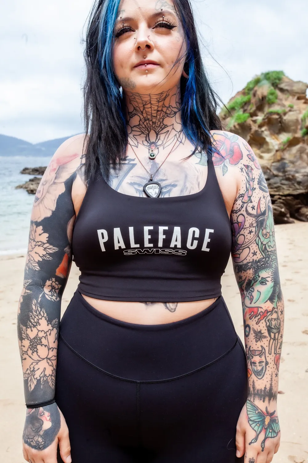 Paleface Swiss sportbeha zwart dames