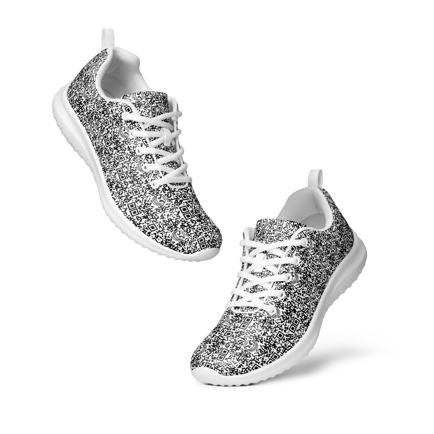 Razel Face QR Code Motif Sneakers flyknit licht