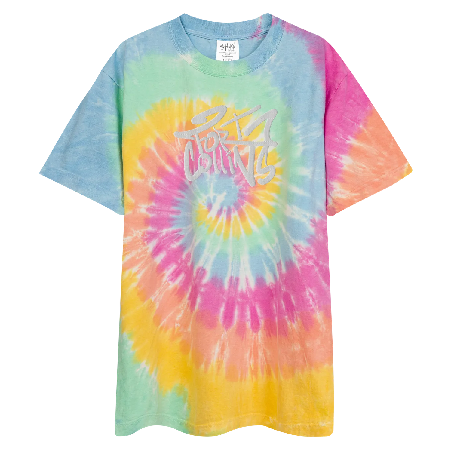 Razel Fort Collins T-shirt tie-dye oversized Milky Way