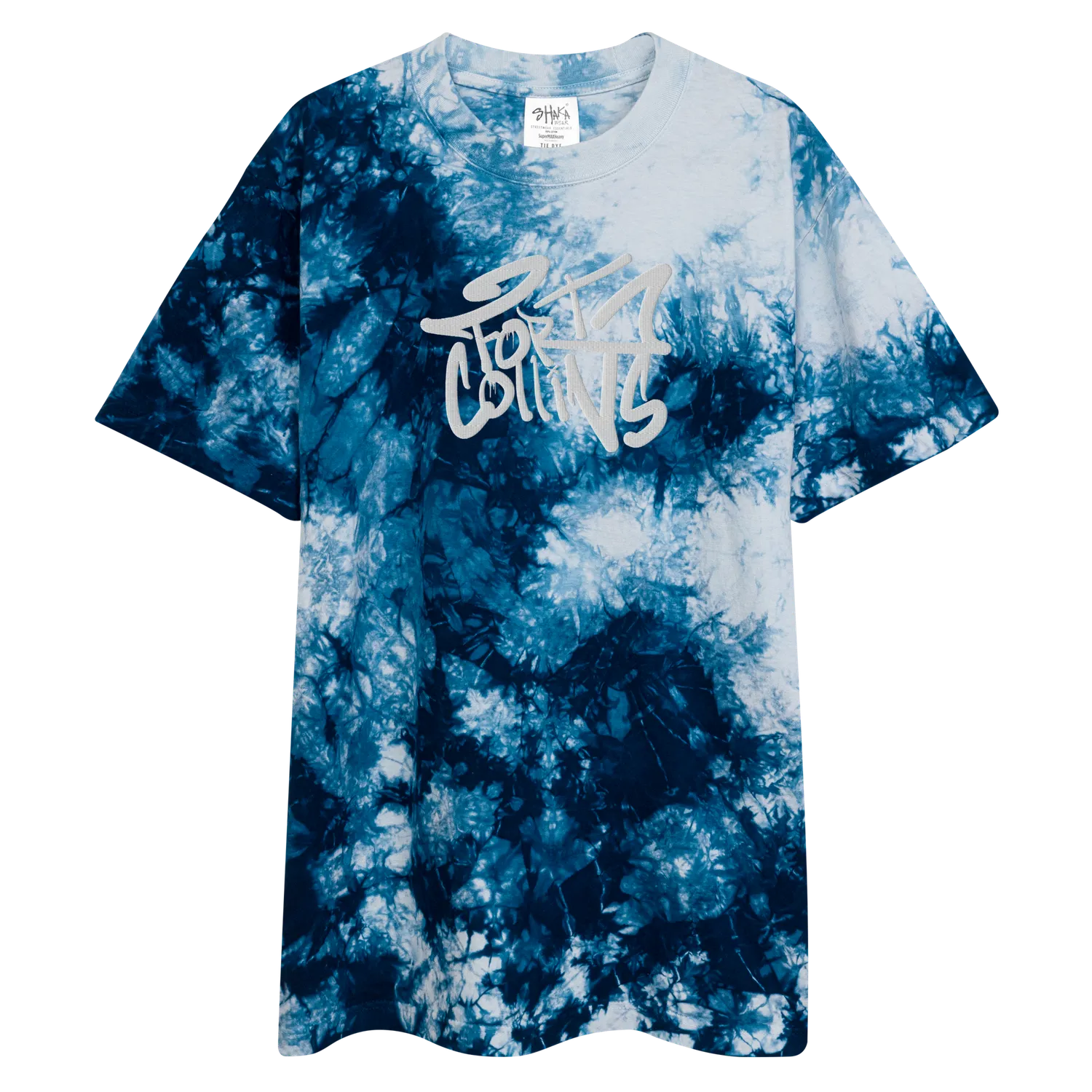 Razel Fort Collins T-shirt tie-dye oversized Milky Way