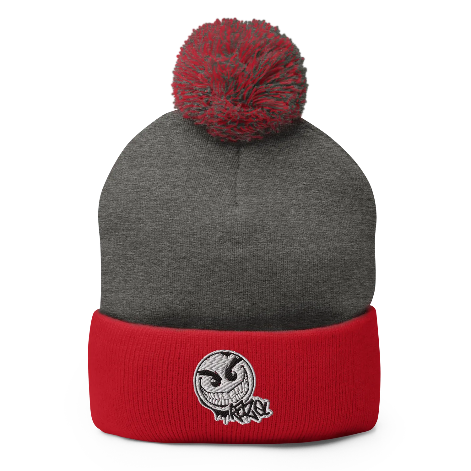 Razel Gang Drip Face pompon muts zwart