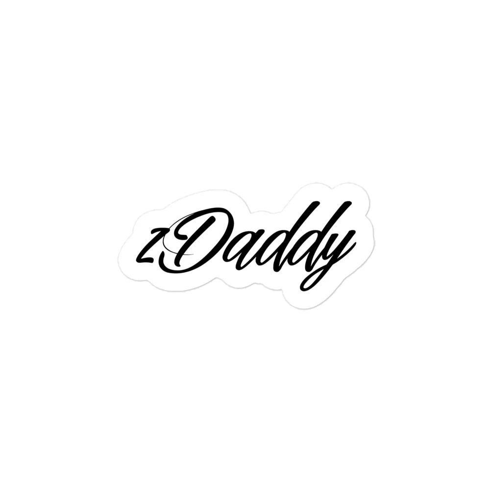 Razel zDaddy Sticker 7,6 cm vinyl wit
