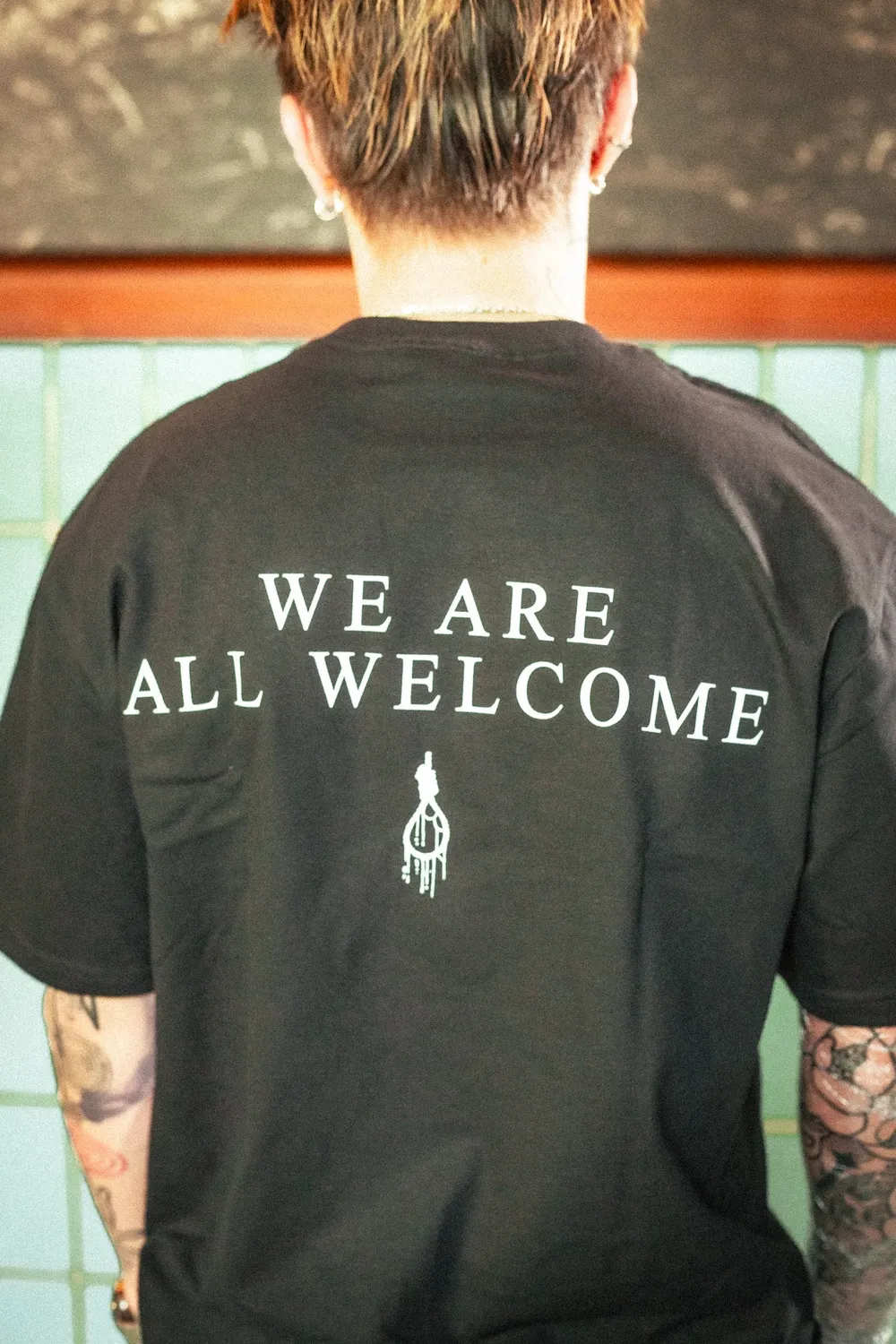Paleface Swiss All Are Welcome t-shirt zwart