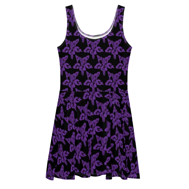 Razel Purp Gang Rock Star zomerjurk flare XS-3XL