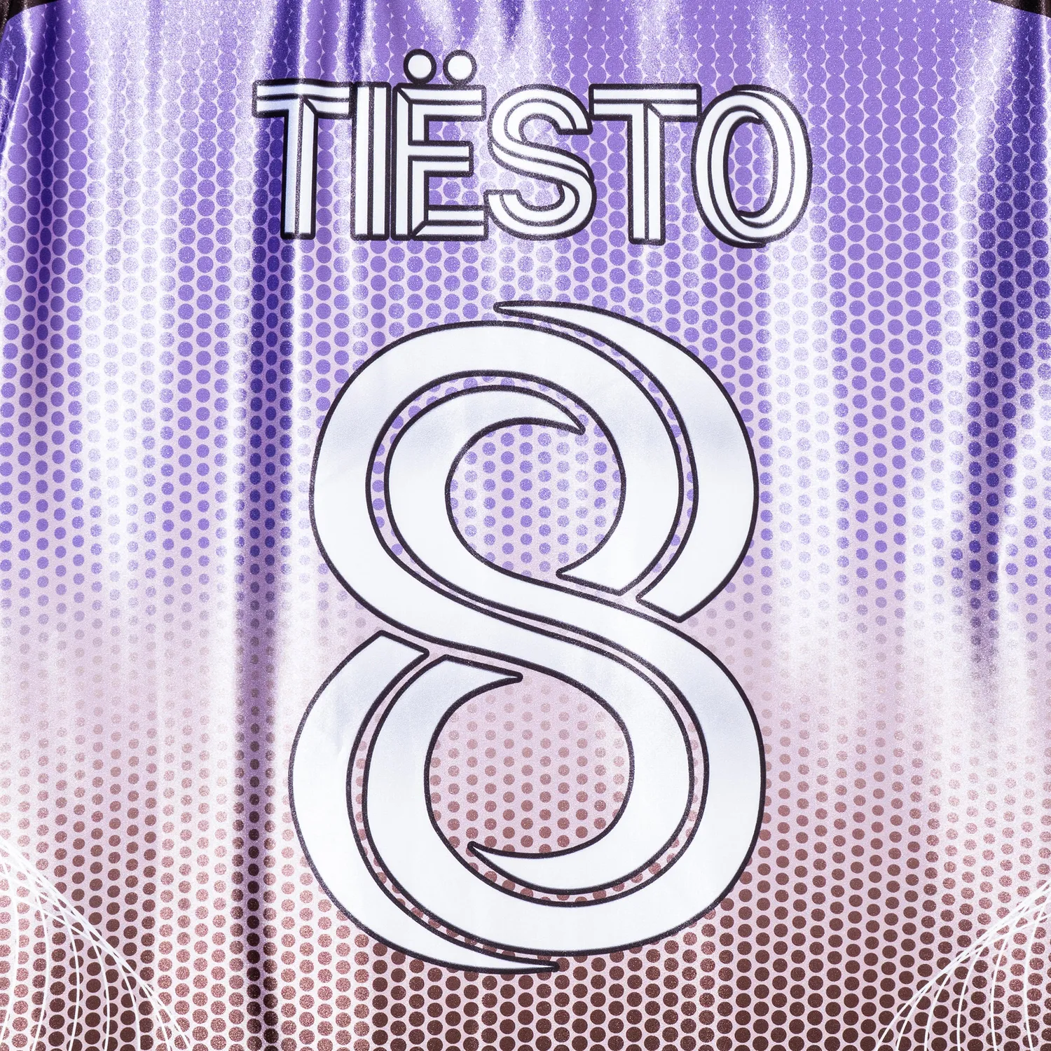 Tiësto Prismatic Soccer Jersey paars/bruin satijn