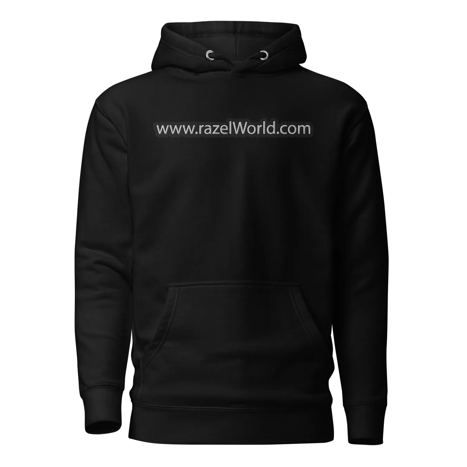 Razel www.razelWorld.com Inverted hoodie zwart katoen