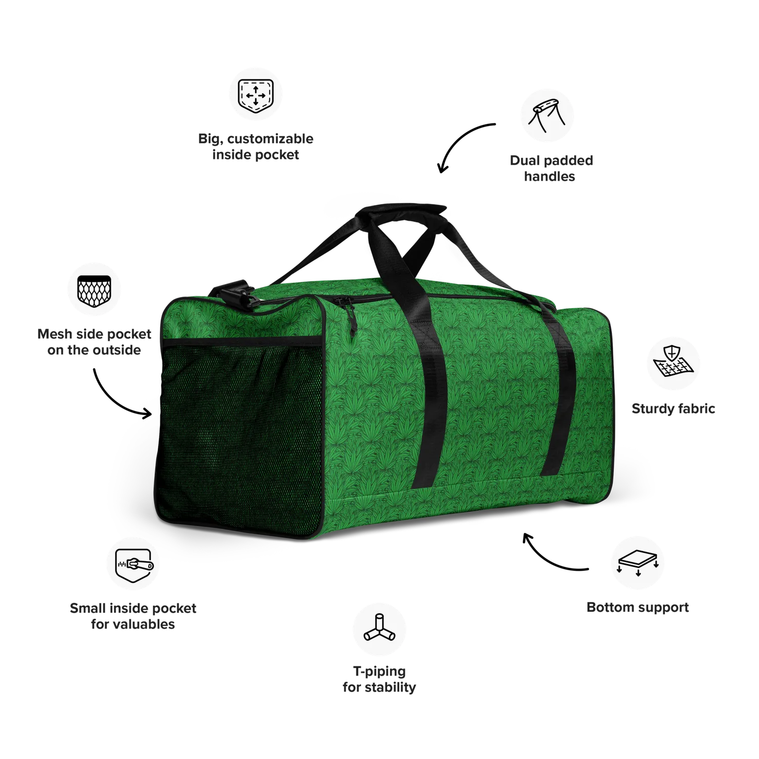 Razel Marijuana Tree Star duffeltas polyester 56 cm