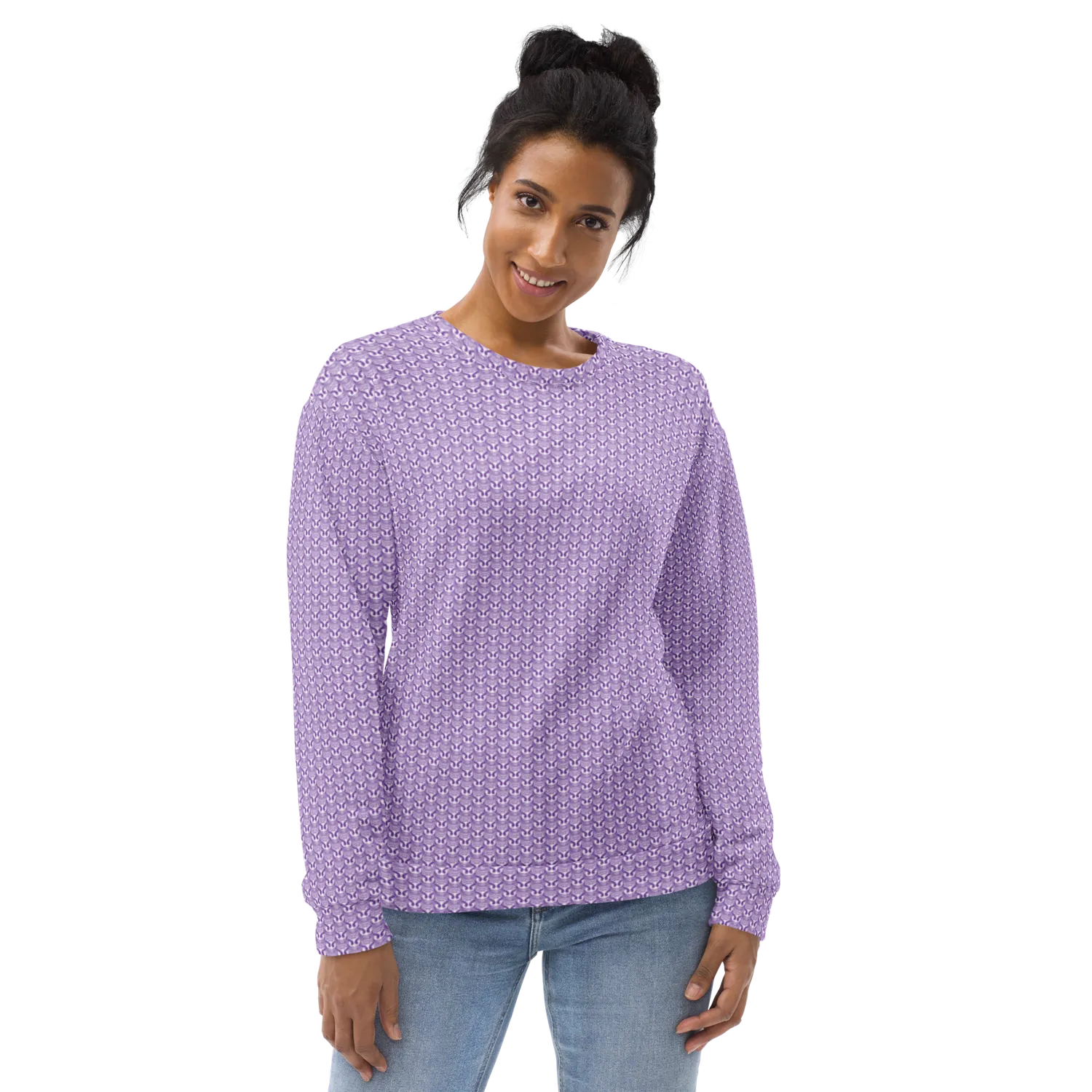 Razel Face Motif crewneck sweater gerecycled