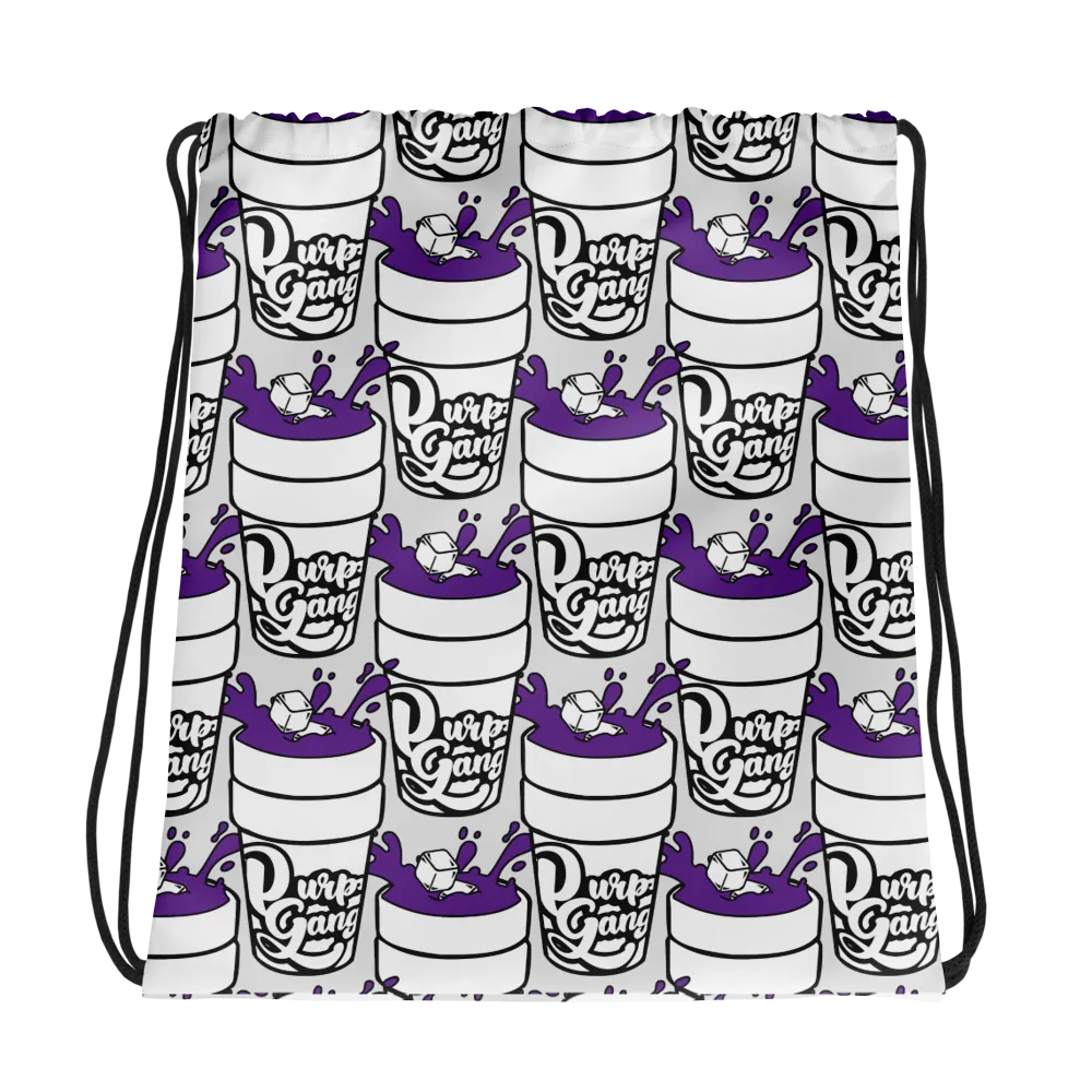 Razel Purp Gang Double Cup gymtas met trekkoord