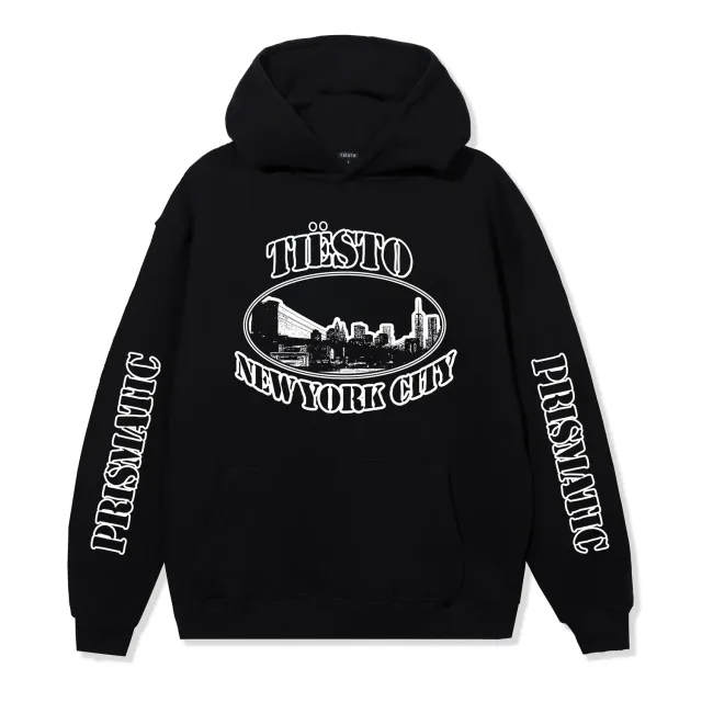 Tiësto Prismatic New York hoodie zwart oversized