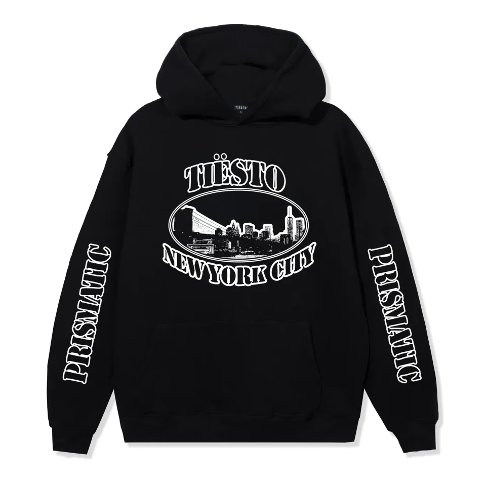 Tiësto Prismatic New York hoodie zwart oversized