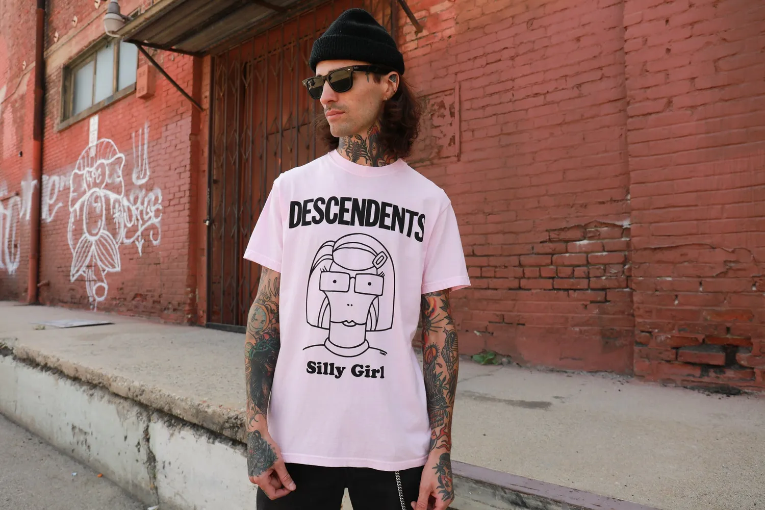 Descendents Silly Girl T-shirt blossom katoen