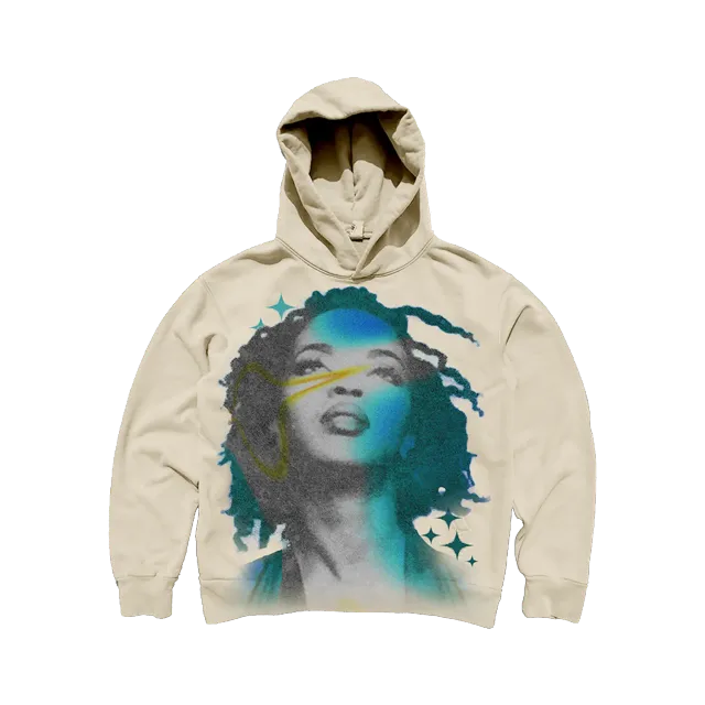Lauryn Hill MLH Face hoodie heavyweight box fit