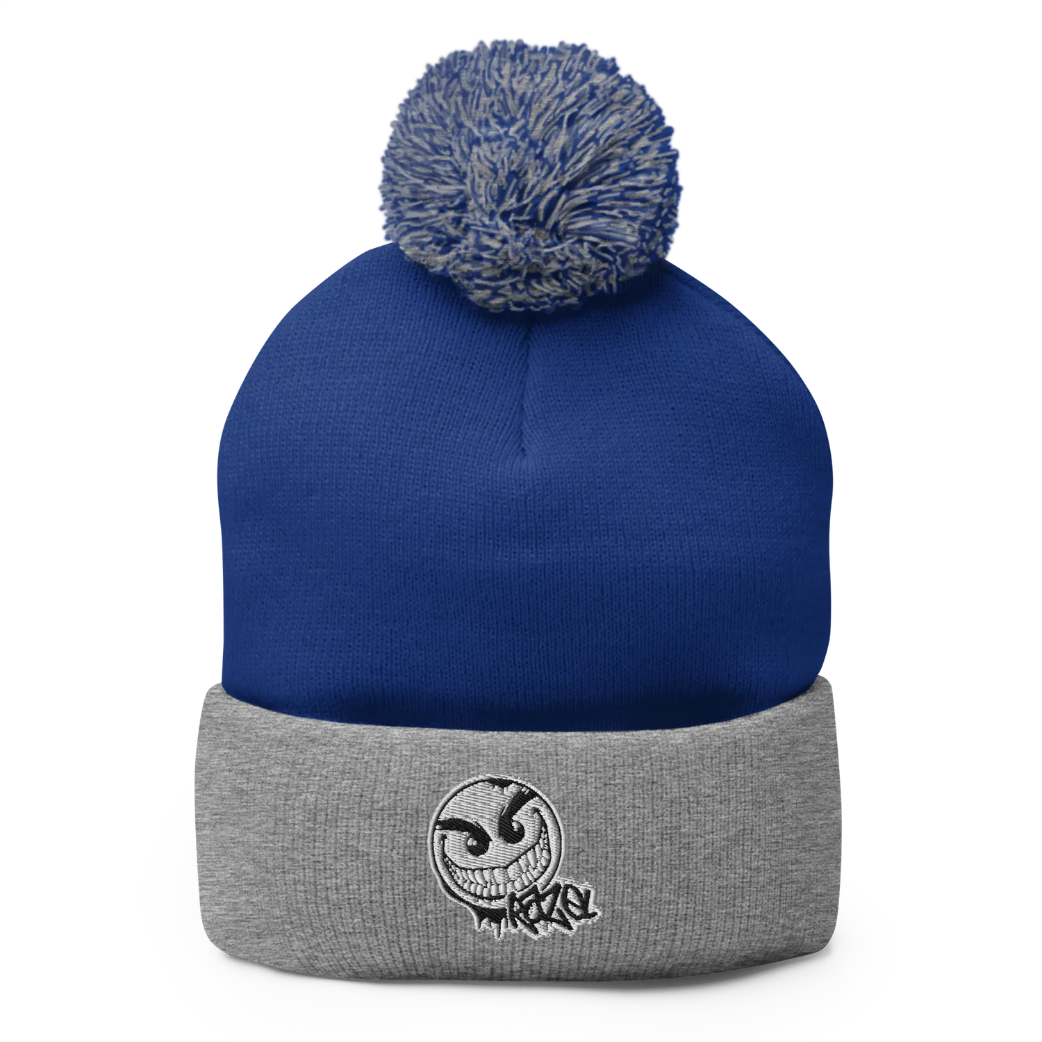 Razel Gang Drip Face pompon muts zwart