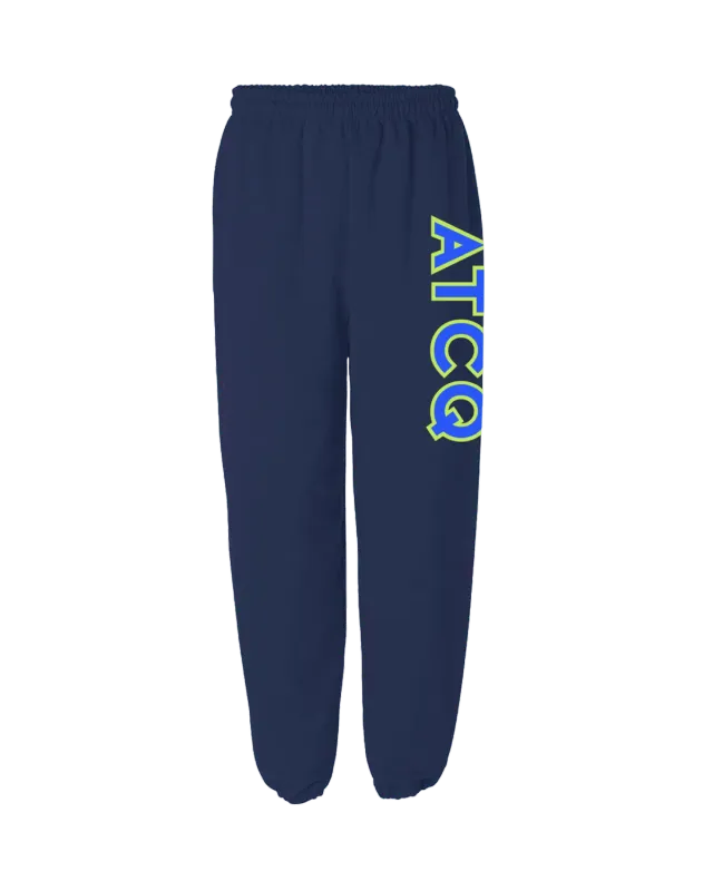 Tribe Called Quest ATCQ Navy Embroidery joggingbroek blauw