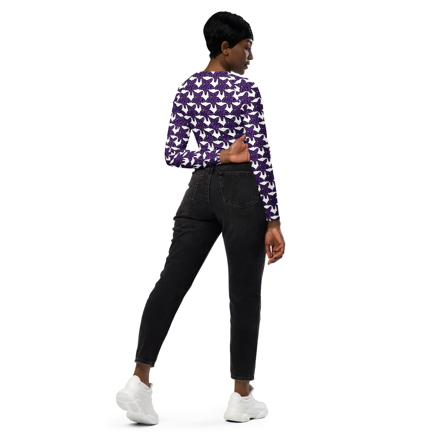 Razel Purp Gang Rock Star croptop lange mouwen