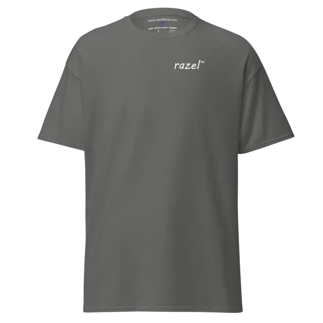 Razel Face QR Code T-shirt wit katoen