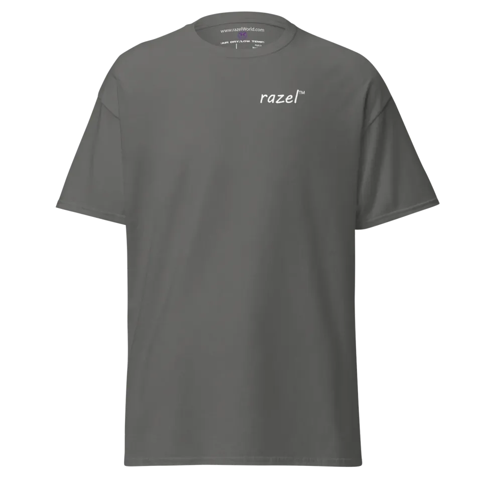 Razel Face QR Code T-shirt wit katoen