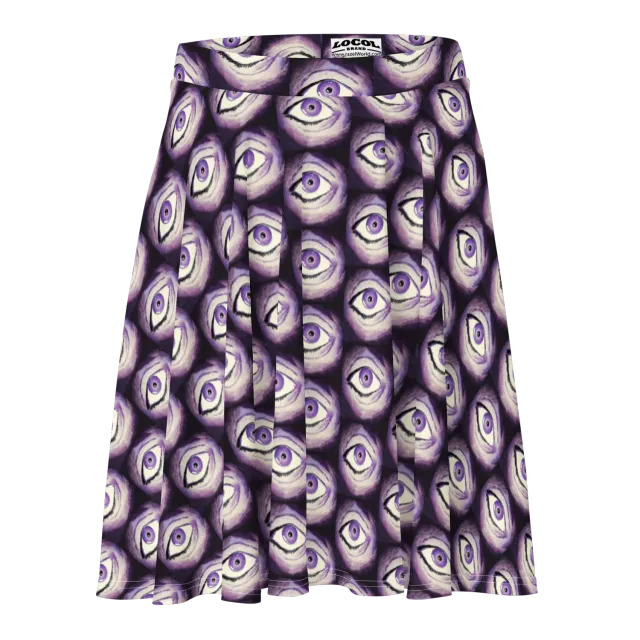 Razel Thousand Eyes zonnerok zwart stretch mid-thigh