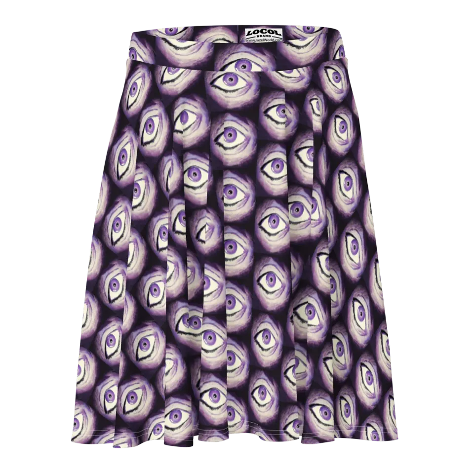 Razel Thousand Eyes zonnerok zwart stretch mid-thigh
