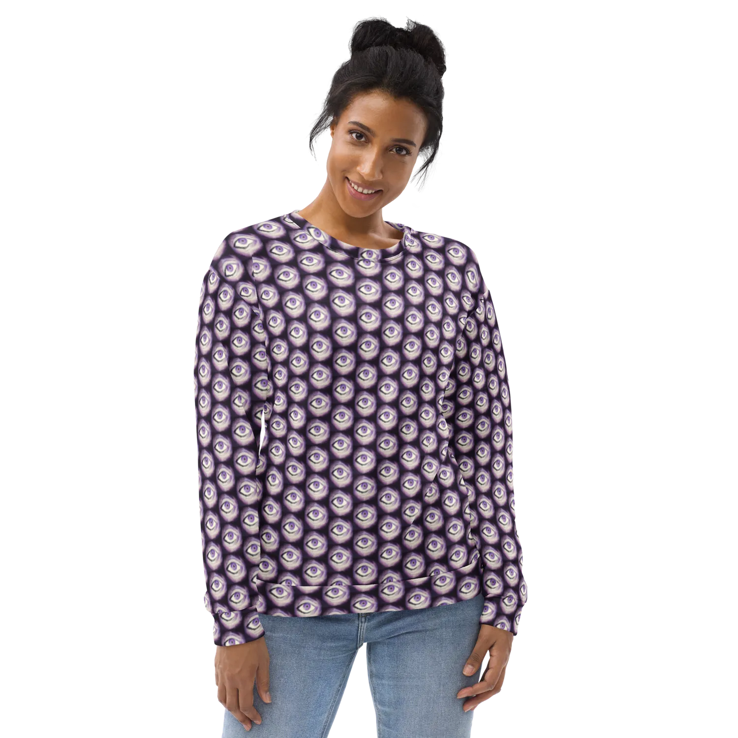 Razel Thousand Eyes Crewneck Sweater fleece