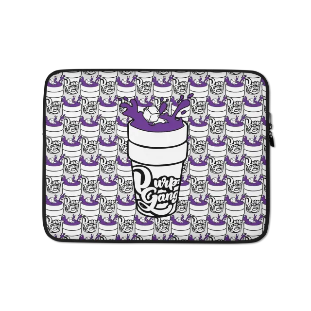 Razel Purp Gang Double Cup laptopsleeve 13 inch neopreen