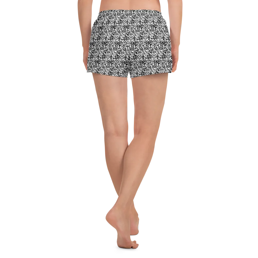 Razel Face QR Code short dames zwart