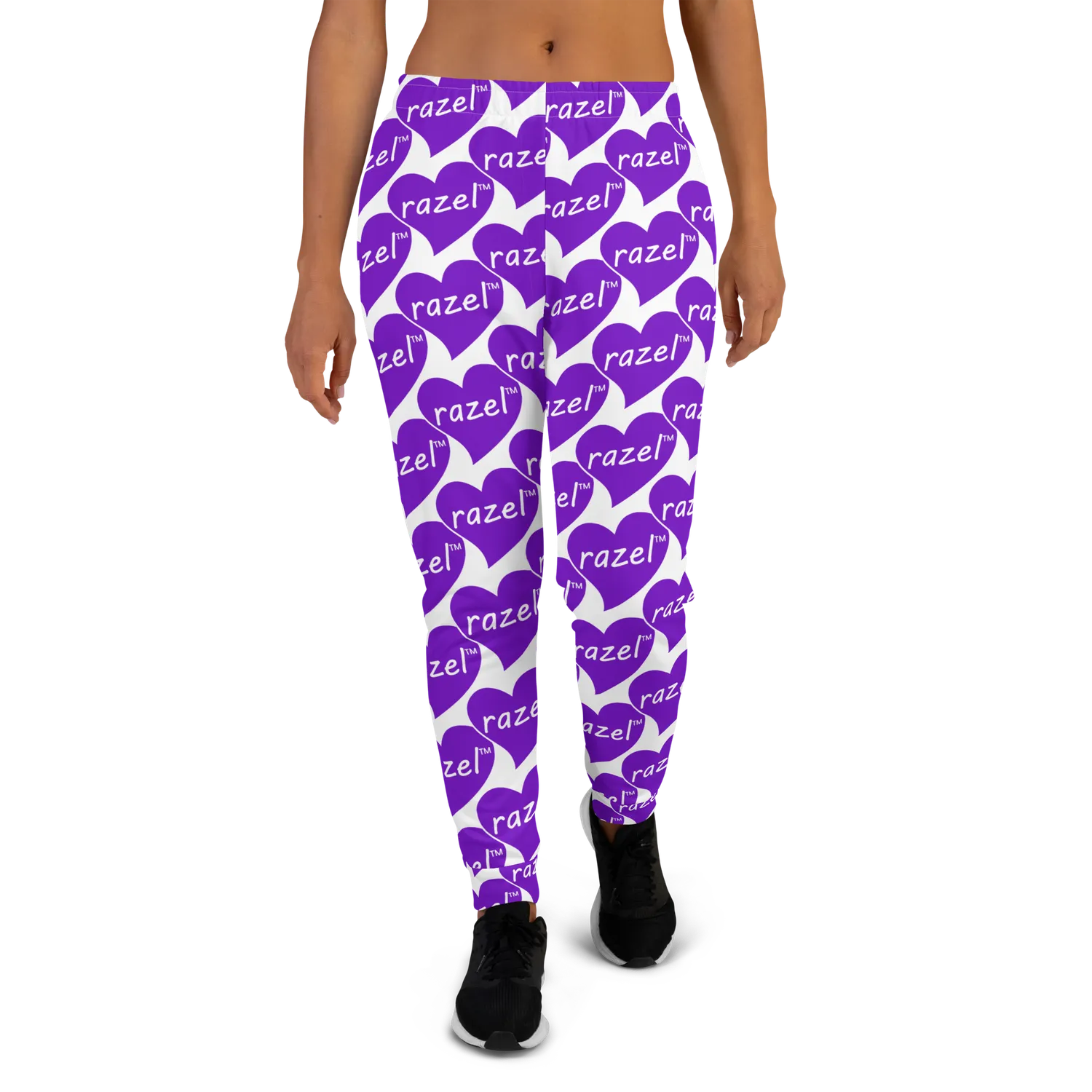 Razel Purple Hearted dames joggingbroek fleece