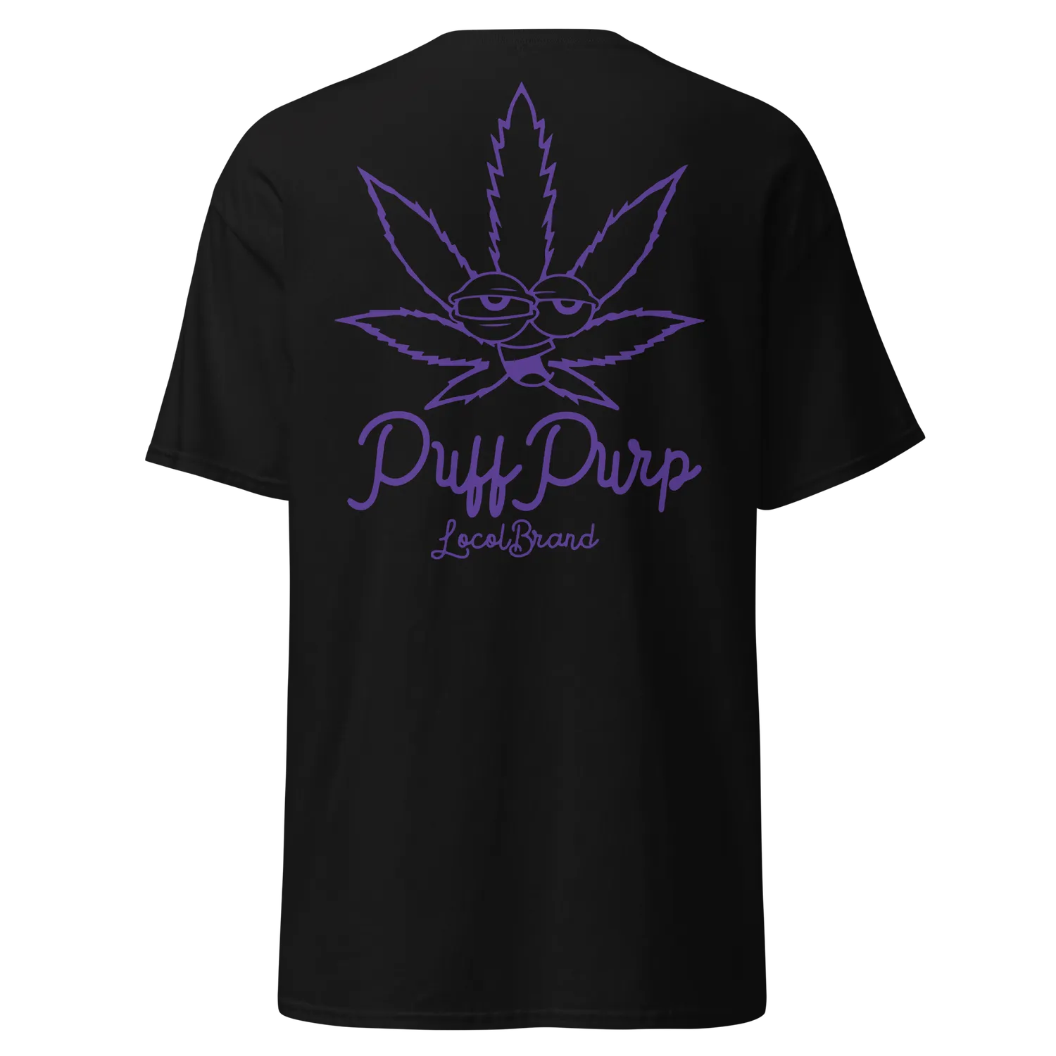 Razel Puff Purp T-shirt Zwart voor/achterprint